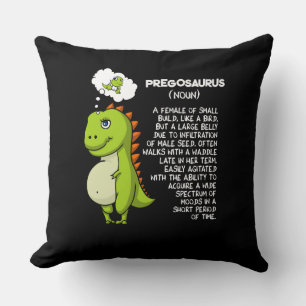 Pregosaurus T-Rex Dinosaur Mama Schwangerschaft Mu Kissen