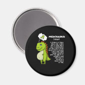 Pregosaurus T-Rex Dinosaur Mama Schwangerschaft Mu Magnet (Vorderseite/Rückseite)