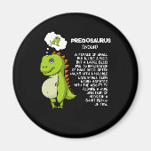 Pregosaurus T-Rex Dinosaur Mama Schwangerschaft Mu Magnet (Vorne)