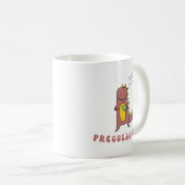 Pregosaurus Tasse, Geschenk für bald Mama Kaffeetasse (VorderseiteRechts)