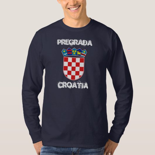 Pregrada, Kroatien mit Wappen T-Shirt (Vorderseite)