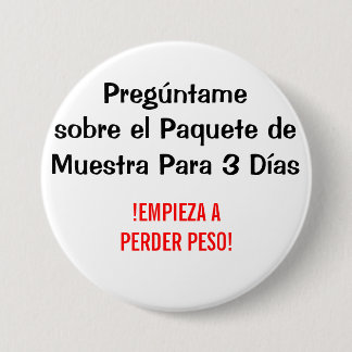 Pregúntame sobre el Paquete de Muestra Para 3 dias Button