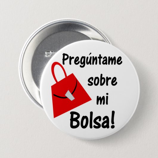 Preguntame Sobre MI Bolsa Button (Vorne & Hinten)
