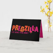 Pregzilla Karte (Gelbe Blume)
