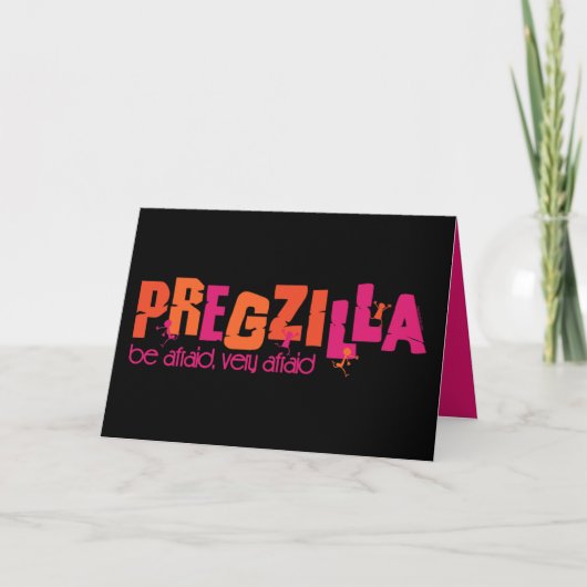 Pregzilla Karte (Vorderseite)