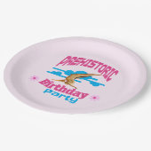 Prehistoric Birthday Party Pterodactyl Dino Pappteller (Schrägansicht)