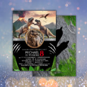 Prehistoric Dinosaur T-rex Birthday Party Einladung