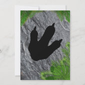 Prehistoric Dinosaur T-rex Birthday Party Einladung (Rückseite)