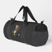 Prehistoric Fish Skull Grunge Dark Art Duffel Bag Duffle Bag (Rechte Ecke)