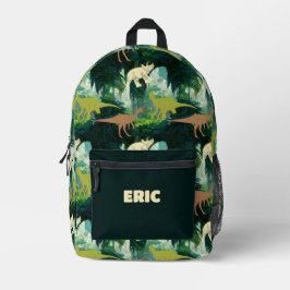 Prehistoric Jungle Dinosaurs Bedruckter Rucksack