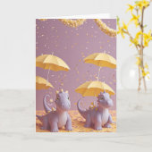 Prehistoric Party Pals Karte (Gelbe Blume)
