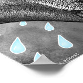 Prehistoric Portraits Poster - Black and White (Ecke)