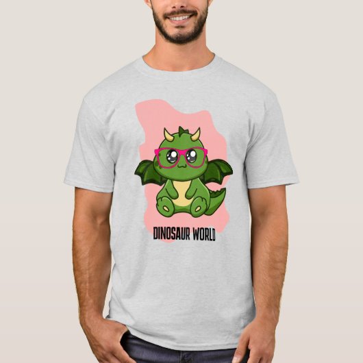 PREHISTORISCHE DINOSAUR WELTQUOTEN T-Shirt (Vorderseite)