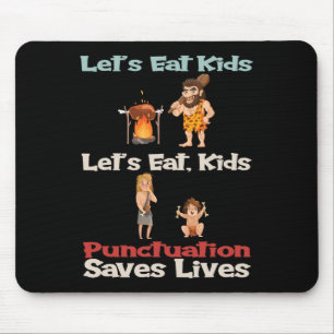 Prehistorische Höhle Menschen Ließ zu essen Kinder Mousepad