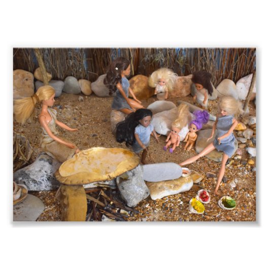 Prehistorische Kunstschule. Fotodruck (Vorne)