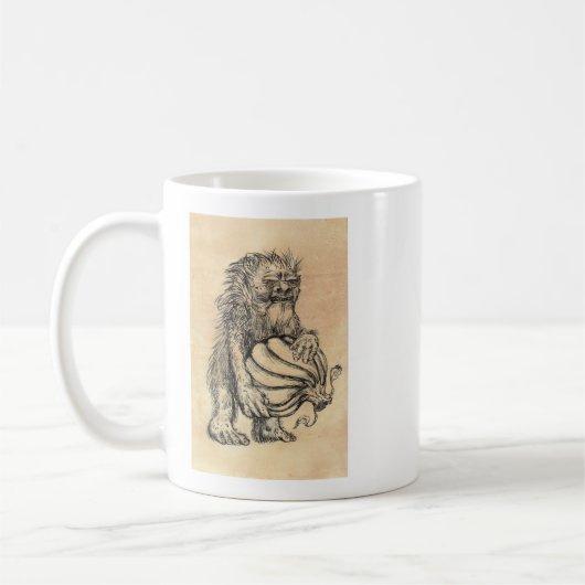Prehistorisches Zendula Troll Tasse (Links)