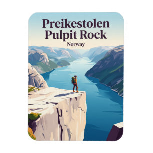 Preikestolen Kanzelfelsen Norwegen Magnet