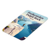 Preikestolen Kanzelfelsen Norwegen Magnet (Linke Seite)