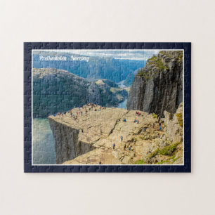 Preikestolen Norwegen Kanzelfelsen Panorama Puzzle