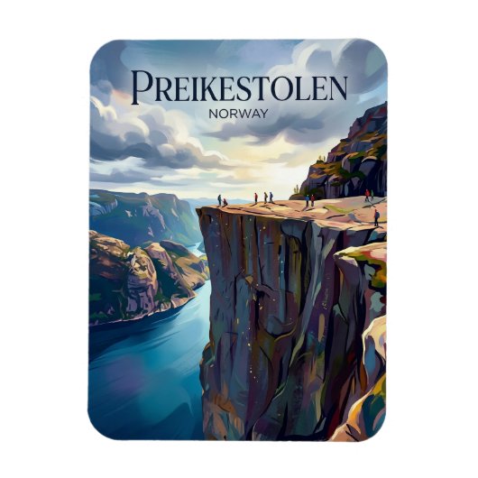 Preikestolen Norwegen Magnet (Vertikal)