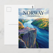 Preikestolen Norwegen Postkarte (Vorne/Hinten)