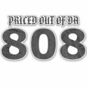 PREIS AUS DA 808 Tibal Black Gray Aufkleber (Vorderseite)