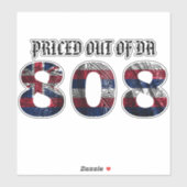 PREIS AUS DA 808 Tibal HI FLAG Aufkleber (Blatt)