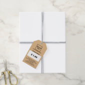 Preis des hellbraunen Farbgeschäfts Geschenkanhänger (Mit Garn)