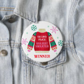 Preis des Ugly Sweater Wettbewerbs Button (Beispiel)