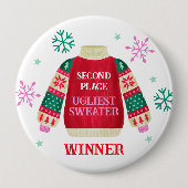 Preis des Ugly Sweater Wettbewerbs Button (Vorderseite)