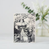 Preis Fettleibige Dame Postkarte (Stehend Vorderseite)