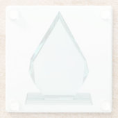 Preis für Arkadenförmige Kristalle Glasuntersetzer (Rückseite)