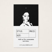 Preis für das Bekleidungslabel für die Größe des U (Vorderseite)