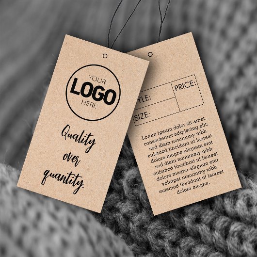 Preis für das Bekleidungslabel für die Größe des U