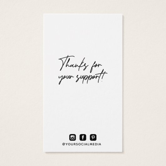 Preis für das Closing des Firmenlogos (Rückseite)