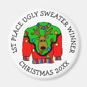 Preis für den 1. Platz Gewinner des Ugly Sweater W Magnet (Vorne)