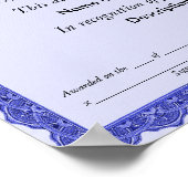 Preis für den ersten Preis Poster (Ecke)