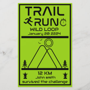 Preis für den Wettbewerb "Trail Run"