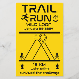 Preis für den Wettbewerb "Trail Run"