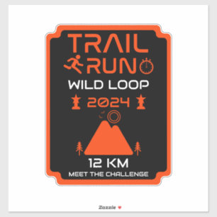 Preis für den Wettbewerb "Trail Run" Aufkleber
