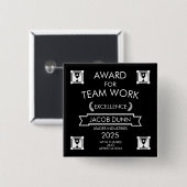 Preis für die Arbeit des Unternehmensteams Button (Vorne & Hinten)