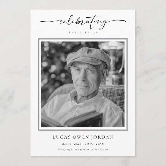 Preis für die Beerdigung der Dienstordnung Programm (Vorderseite)