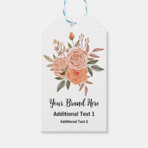 Preis für die Blume der Rose für die Aquarellfarbe Geschenkanhänger