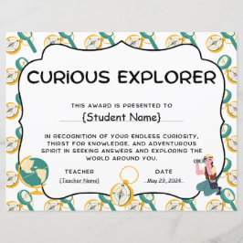 Preis für die Neugierige Explorer-Studienerkennung