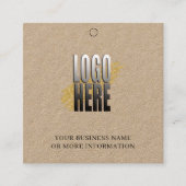 Preis für die Social-Media-Kraft-Karte hinzufügen Quadratische Visitenkarte (Vorderseite)