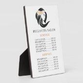 Preis für einfache Black Gold Hair Salon Logos Fotoplatte (Seite)