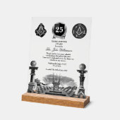 Preis für Freemason Years Services Acrylschild (Winkel)