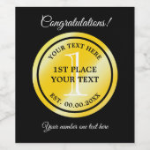 Preis für Goldmedaille Weinetikett (Einzelnes Label)