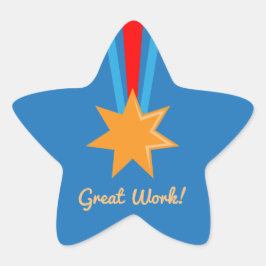Preis für "Great Work Bronze Star - Rote und Blaue Stern-Aufkleber