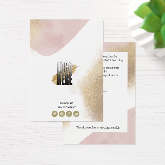 Preis für Kleidung für Chic Rose Gold-Logo (Schreibtisch)